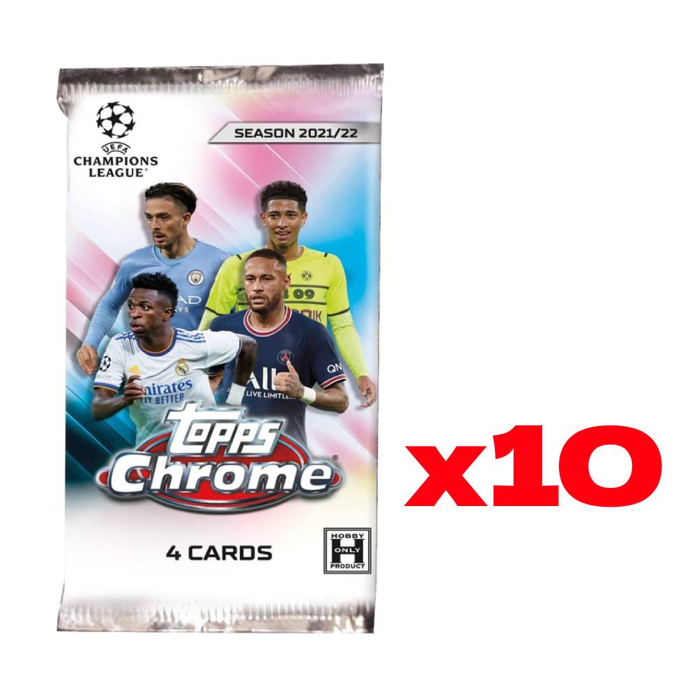 Topps UEFA Champions League Chrome Lite 2021/22 - 10 Packs – Collectors ...